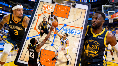 NBA总决赛赛场，球员激烈对抗，战术板特写叠加
