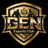 GEN电子竞技俱乐部标志，金色与黑色相间，代表英雄联盟强队GEN