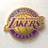 洛杉矶湖人队徽，金色与紫色相间，代表NBA豪门湖人队